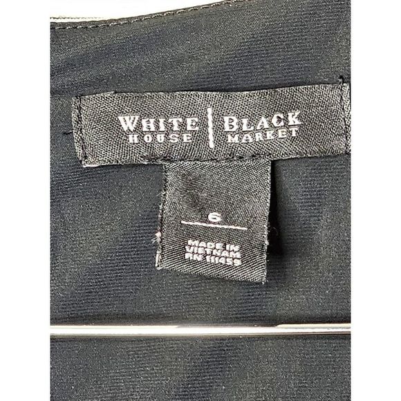 White House Black Market Black and White Striped Mini Dress - Picture 8 of 9